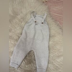 Carter's Gray Overalls Soft Knit Bottoms